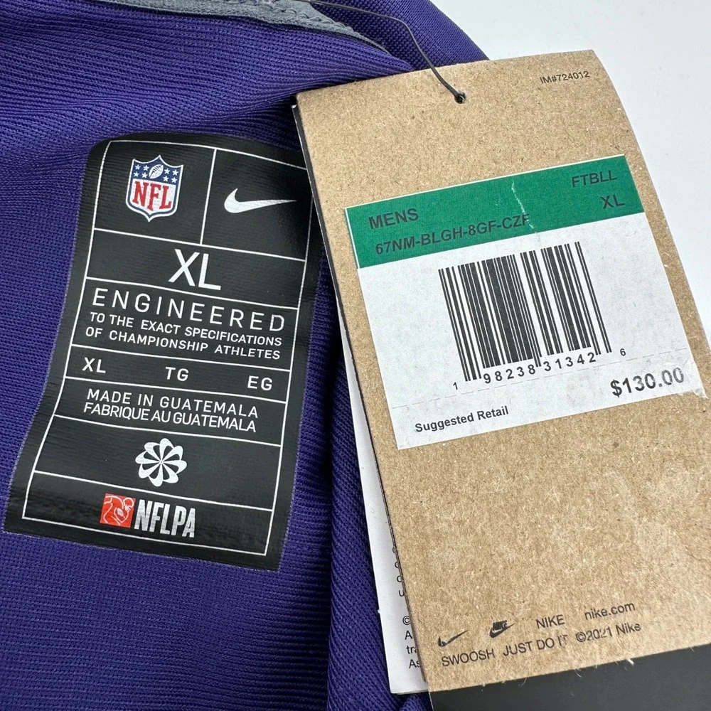 Nike Baltimore Ravens Derrick Henry 22 Jersey Mens XL Purple 67NM-BLGH-8GF-CZF